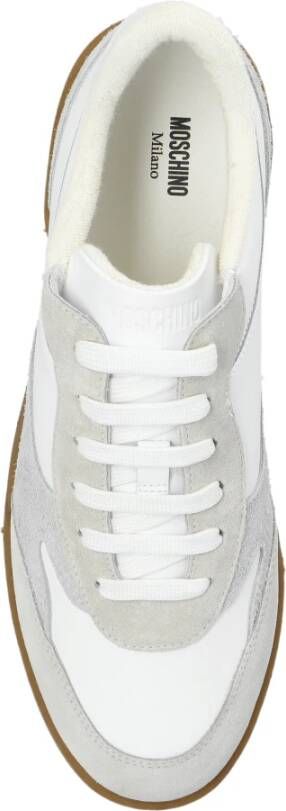 Moschino Leren sneakers White Heren