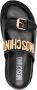 Moschino Logo Letter Sandals Zwart Black Heren - Thumbnail 9