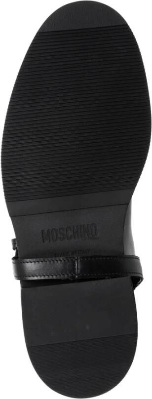 Moschino Modieuze Effen Kleur Laarzen Black Dames