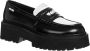 Moschino Multikleur Hearted Brogue Loafers Black Dames - Thumbnail 3