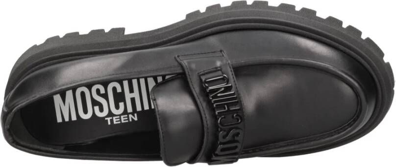 Moschino Platte schoenen Zwart Black Dames