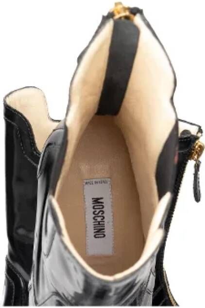 Moschino Pre-Owned Pre-owned Leather boots Black Dames