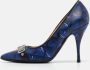 Moschino Pre-Owned Pre-owned Leather heels Blue Dames - Thumbnail 2