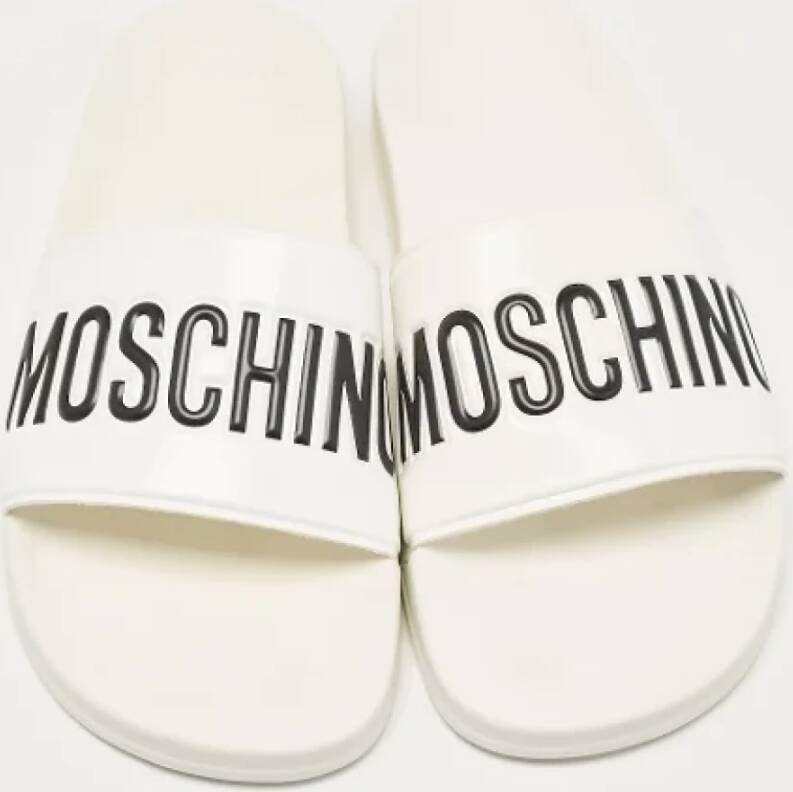 Moschino Pre-Owned Pre-owned Leather sandals White Heren