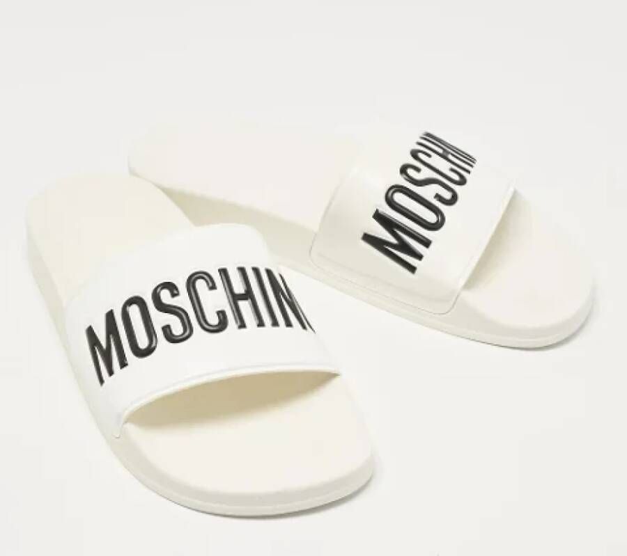 Moschino Pre-Owned Pre-owned Leather sandals White Heren