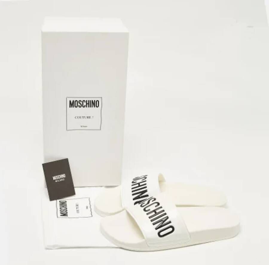 Moschino Pre-Owned Pre-owned Leather sandals White Heren