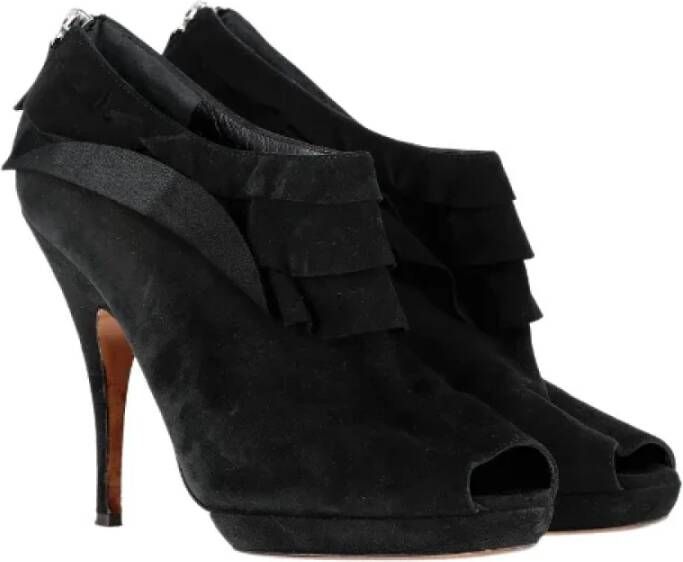 Moschino Pre-Owned Pre-owned Suede boots Black Dames