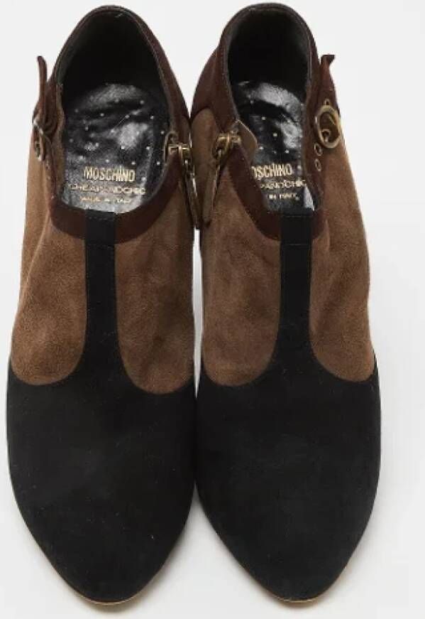 Moschino Pre-Owned Pre-owned Suede boots Brown Dames
