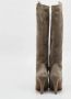 Moschino Pre-Owned Pre-owned Suede boots Gray Dames - Thumbnail 3