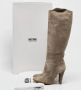 Moschino Pre-Owned Pre-owned Suede boots Gray Dames - Thumbnail 7