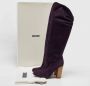 Moschino Pre-Owned Pre-owned Suede boots Purple Dames - Thumbnail 7