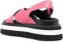 Moschino Roze Casual Open Platte Sandalen Pink Dames - Thumbnail 7