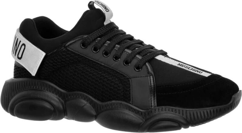 Moschino Schattige Sneakers met Effen Patroon Black Heren