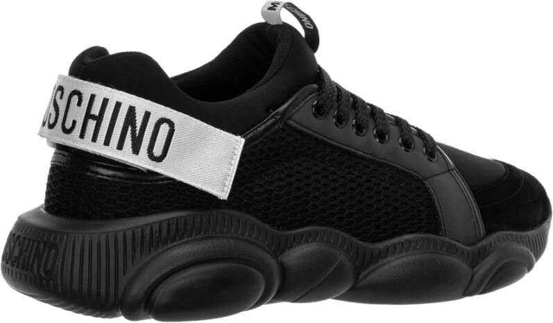 Moschino Schattige Sneakers met Effen Patroon Black Heren