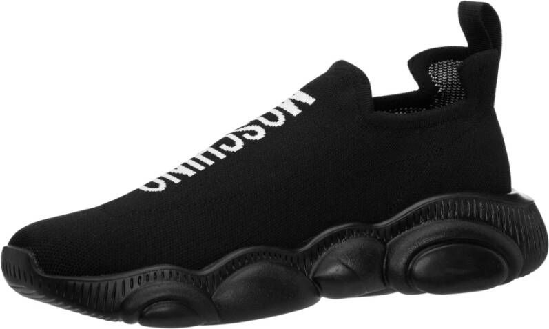 Moschino Schattige Sneakers met Effen Patroon Black Heren