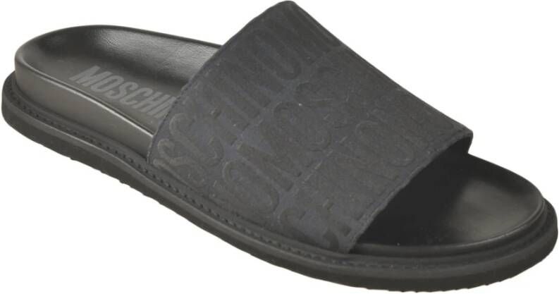 Moschino Sliders Black Heren