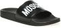 Moschino Zwarte Logo Rubber Zwembadschoenen Black Heren - Thumbnail 7