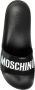 Moschino Zwarte Logo Rubber Zwembadschoenen Black Heren - Thumbnail 9