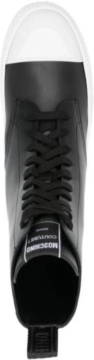 Moschino Zwarte Casual Sneakers voor Mannen Black Heren