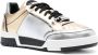 Moschino Metallic Low-Top Sneakers Beige Heren - Thumbnail 2