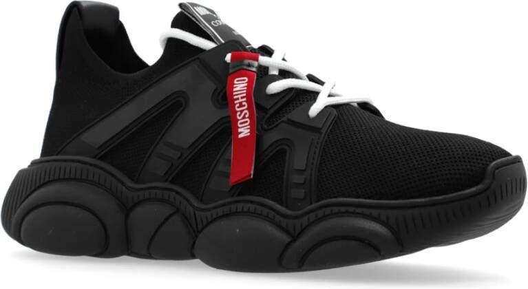 Moschino Sneakers met logo Black Heren