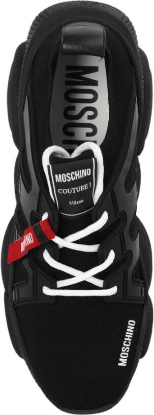 Moschino Sneakers met logo Black Heren