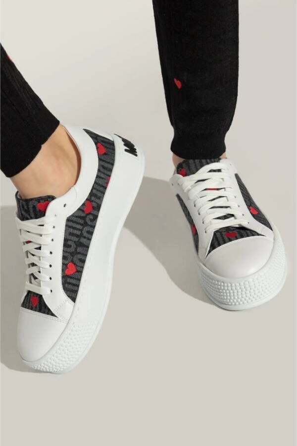 Moschino Sneakers met logo White Dames