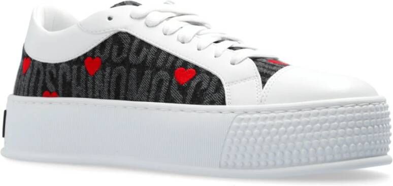 Moschino Sneakers met logo White Dames