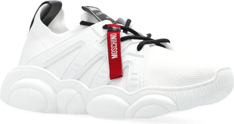 Moschino Sneakers met logo White Heren