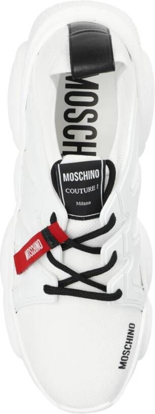 Moschino Sneakers met logo White Heren