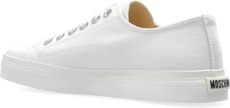 Moschino Sneakers met vierkante neus White Dames