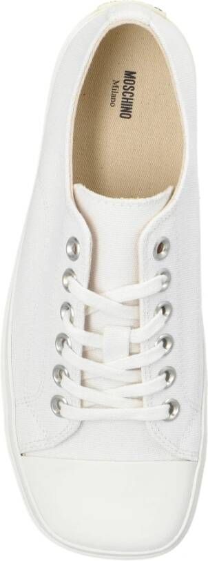 Moschino Sneakers met vierkante neus White Dames