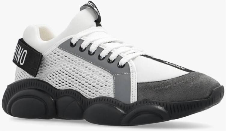 Moschino Teddy Sneaker in wit zwart en grijs White Dames - Foto 8