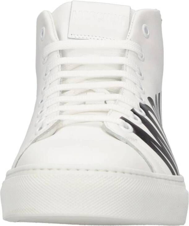 Moschino Sneakers Wit White Heren