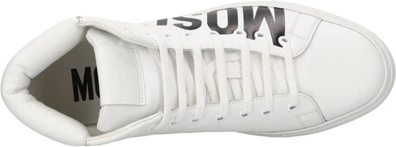 Moschino Sneakers Wit White Heren