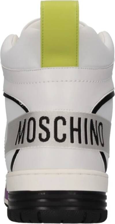 Moschino Sneakers Wit White Heren