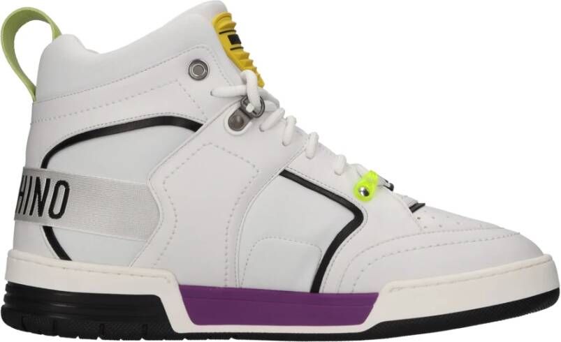 Moschino Sneakers Wit White Heren