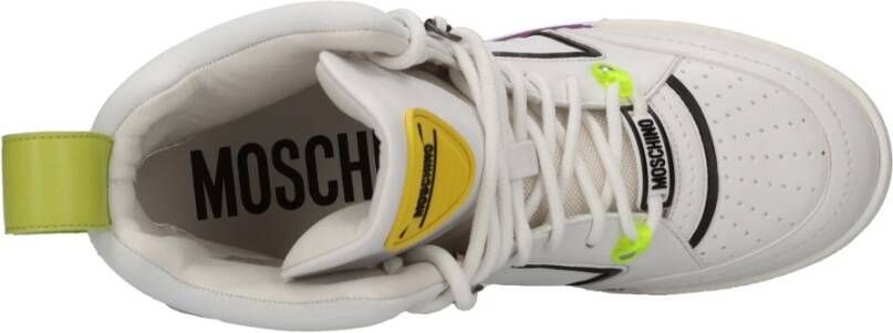 Moschino Sneakers Wit White Heren