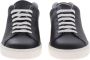 Moschino Teddy Logo Patch Leren Sneakers Black Heren - Thumbnail 4