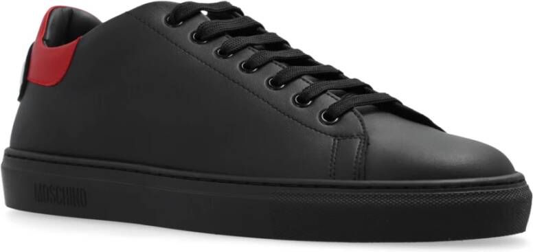 Moschino Sportschoenen met logo Black Heren