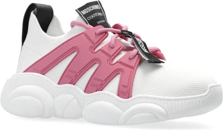 Moschino Sportschoenen met logo White Dames