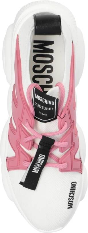 Moschino Sportschoenen met logo White Dames