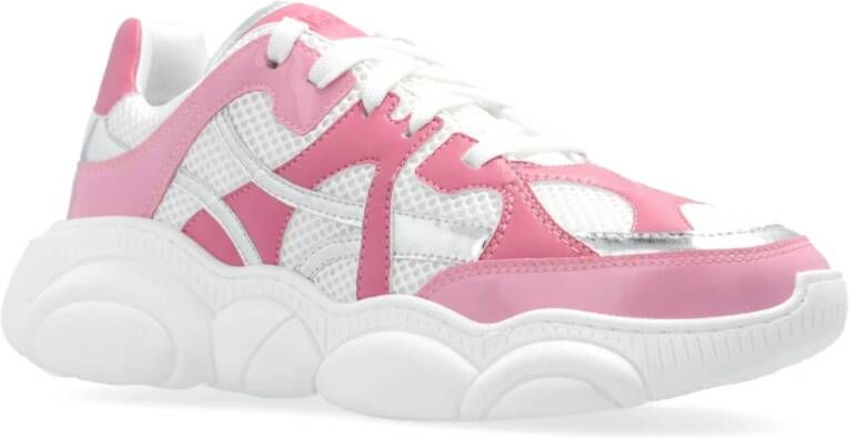 Moschino Sportschoenen met logo White Dames