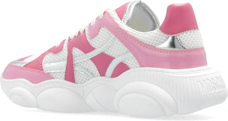 Moschino Sportschoenen met logo White Dames