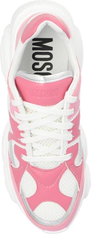 Moschino Sportschoenen met logo White Dames