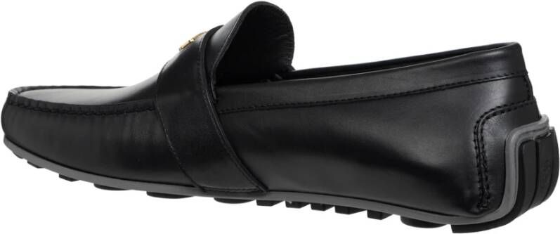 Moschino Stijlvolle leren instappers Black Heren