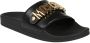 Moschino Stijlvolle Pool Sliders Black Heren - Thumbnail 2