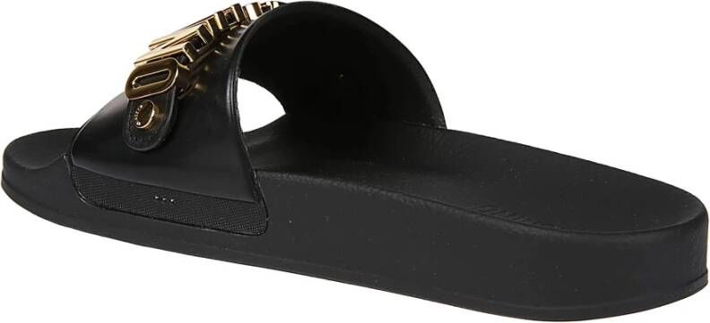 Moschino Stijlvolle Pool Sliders Black Heren