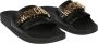 Moschino Stijlvolle Pool Sliders Black Heren - Thumbnail 5