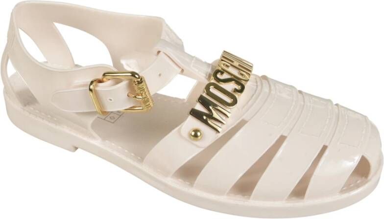 Moschino Stijlvolle Sandalen voor de Zomer Beige Dames